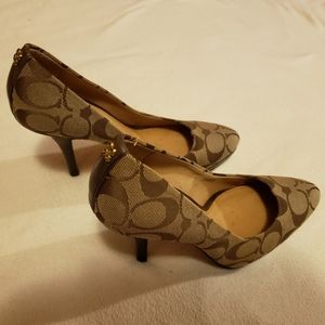 Coach heels.